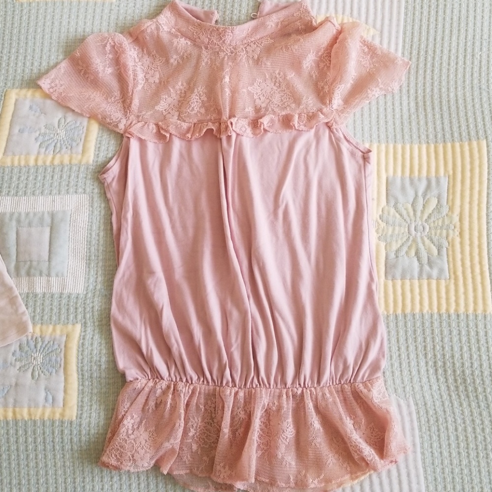Winmax and H&M pink/blush tops